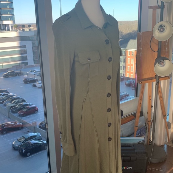 Free People Button Down Dress - Picture 2 of 5
